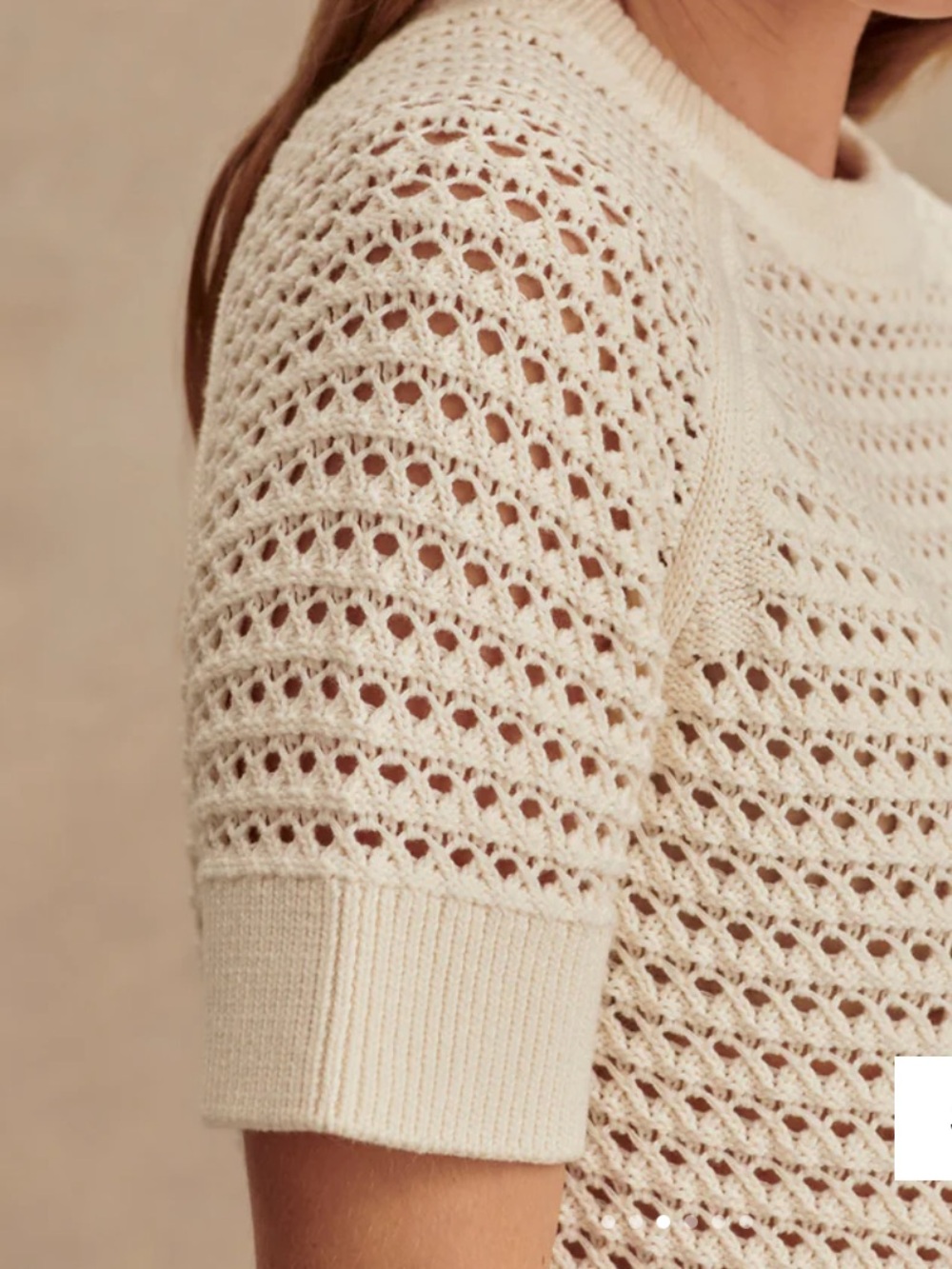Varley Alva Knit Short Sleeve Sweater - Picture 3 of 10